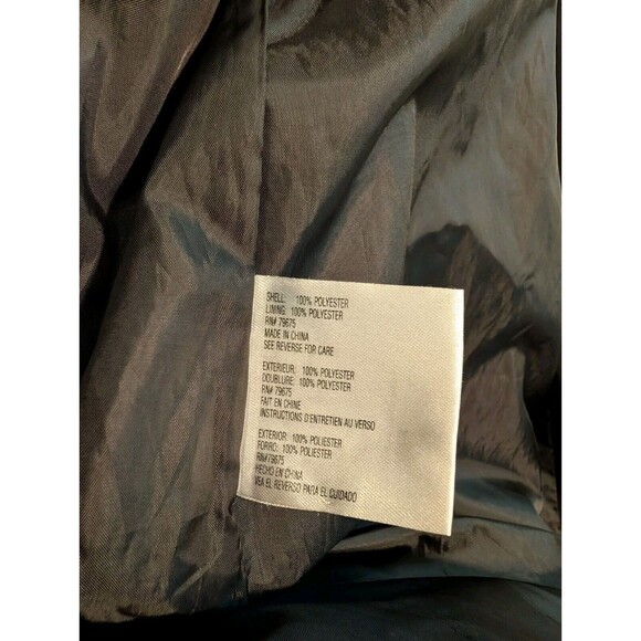 Michael Kors Rain Trench Coat Chrome Latch Closure Detachable Hood Size Medium - Picture 9 of 11